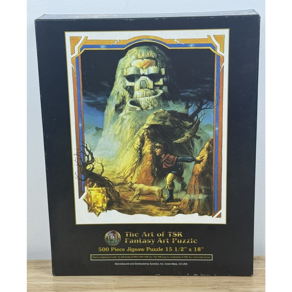 Vintage Raid on Nightmare Castle Art Of TSR 500 Piece Jigsaw Puzzle NOS Sealed